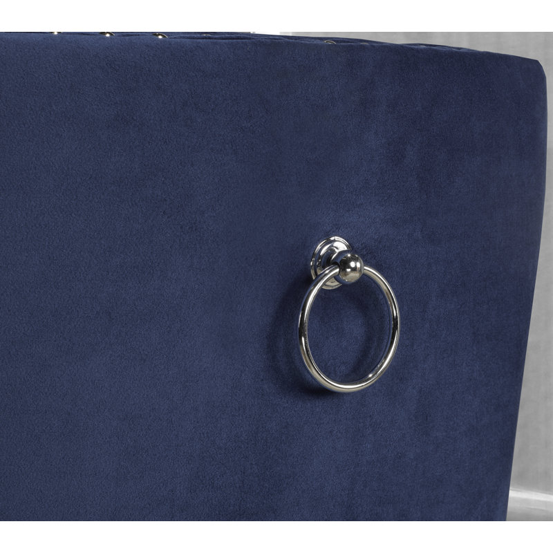 Tabouret de comptoir court 26 po Pudsey, Bleu marine