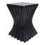 Table d'appoint d'extérieur en béton moderne avec vagues ondulées pour terrasse et jardin
