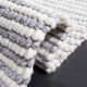 Cleodora Striped Handmade Area Rug in Ivory/Gray