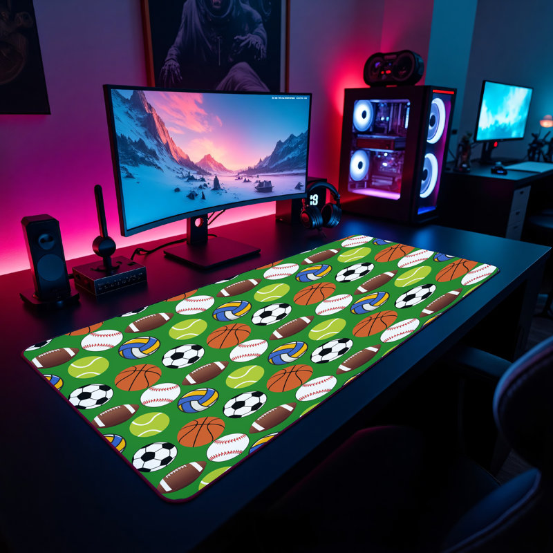 Polyester Desk Pad, 14.4x12.1