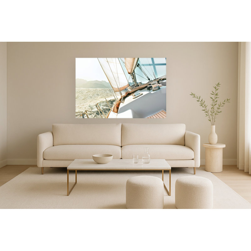 Art mural en verre trempé sans cadre Sérénité - 60 po x 40 po