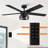 Rish 52'' Ceiling Fan with Light Kit-210925623
