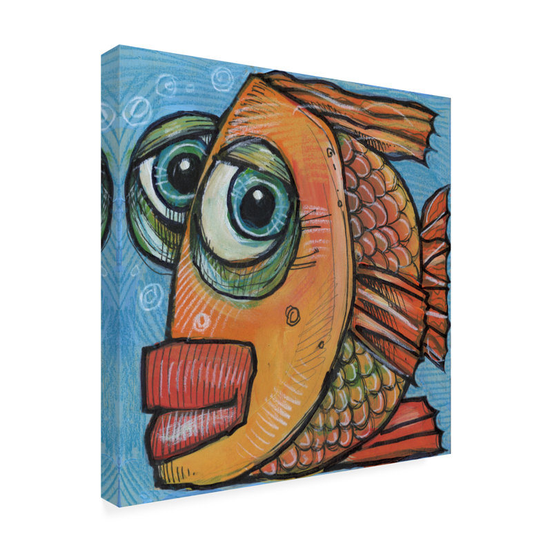 Fish 6 2019 Modern & Contemporary Painting Print, 35" H x 35" W