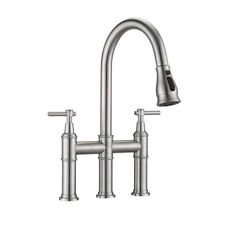 Pdpbath Kitchen Faucet, Silver