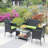 4 Piece Wicker Seating Group With Cushions-365142646
