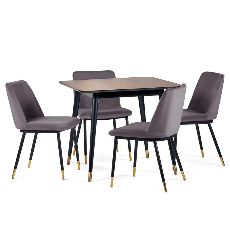 Gerson 4 - Person Dining Set, Gray