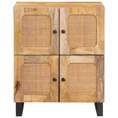 Solid Wood Rectangle Accent Cabinet