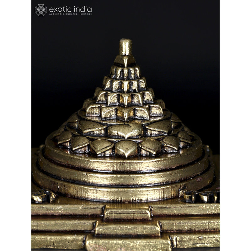 3 Inch Superfine Shri Yantra Brass Statue