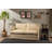 Modern 2-Seat Sofa Bed, Cream Fabric, 58.3 x 27.6 x 26.0 inches | 100% Metal Frame & 100% Polyester Upholstery | Converts to 78.7 x 55.1 inches Bed | Ideal for Small Spaces, Stylish & Functional Design-182889623