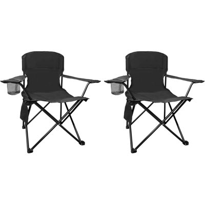 2 chaises pliantes pliantes pour camping avec chaise glacière