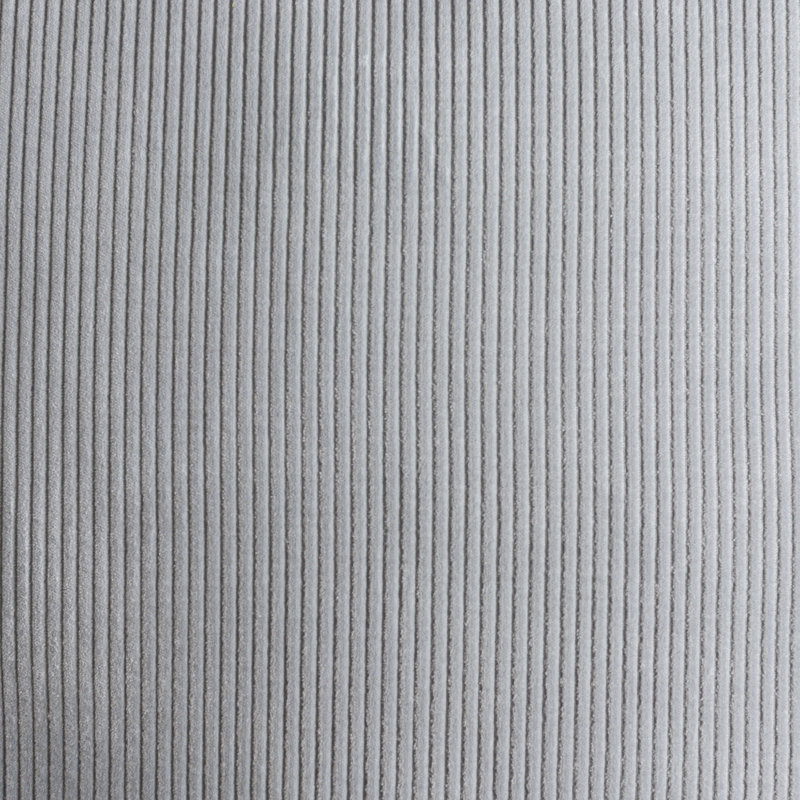 Saraphine Square Cotton Pillow Cover & Insert, Light Gray, 20" x 20", Polyester/Polyfill