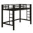 Metal Loft Bed With Ladder And Guardrails-1287963191