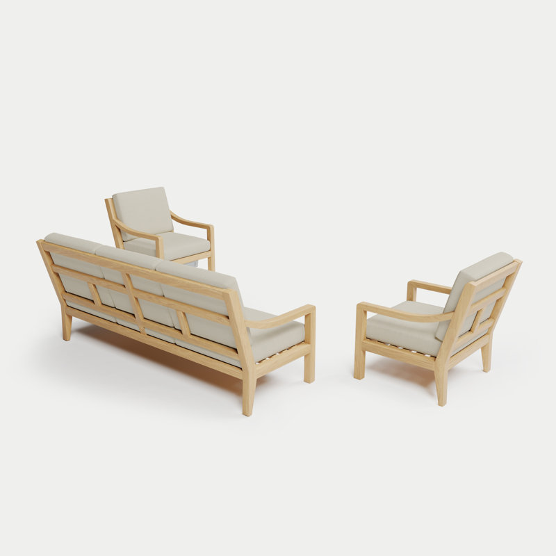 Solerno Heated Sofa Set, Eggshell