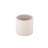 Elegant Ivory 16" Round Storage Ottoman with Hidden Compartment