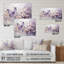 Papillon mauve «Enchanted Flight II» - Art mural acrylique sur verre-101526824