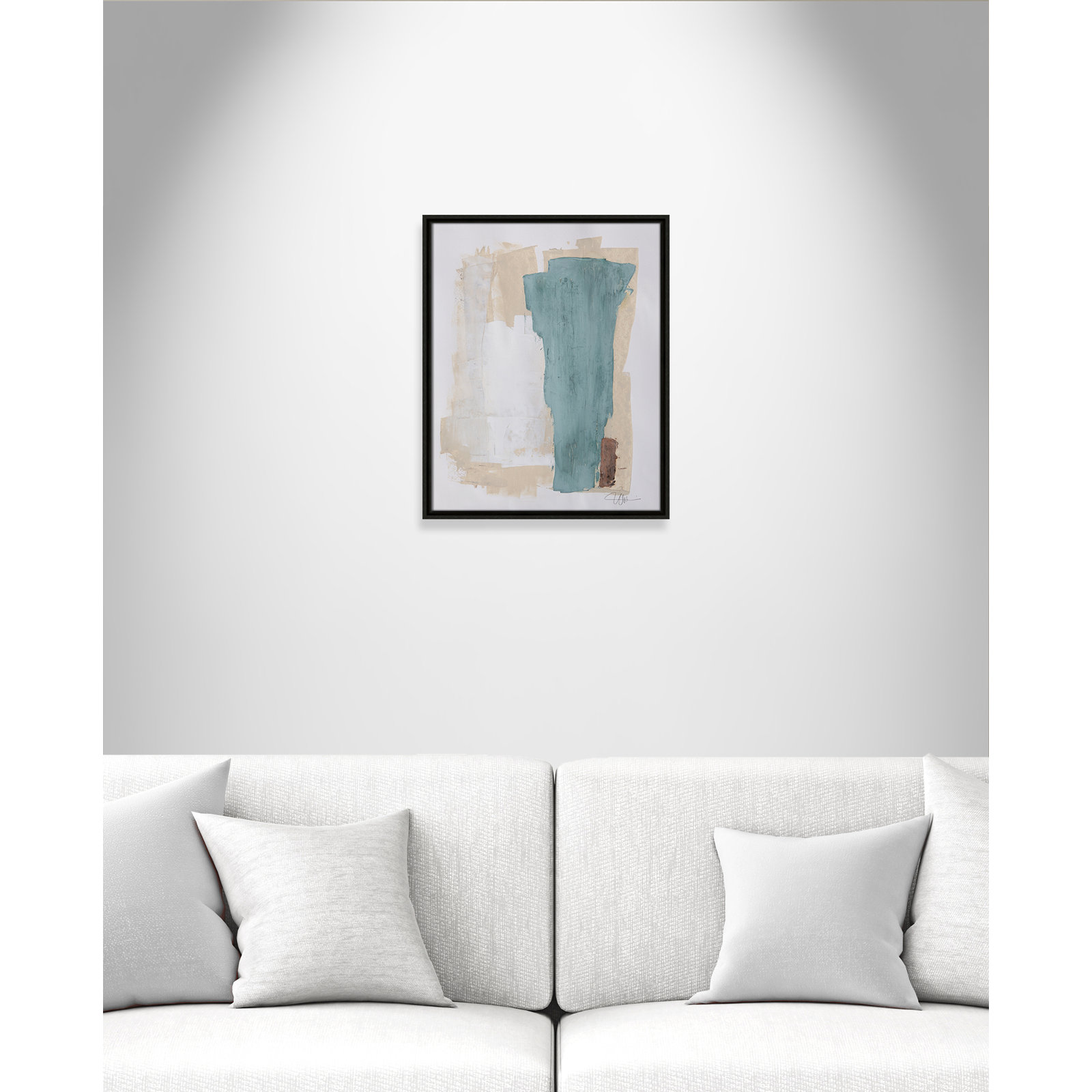 Together We Work-II by - Floater Frame Print on Canvas, Espresso Framed, 21.5" H x 17.5" W x 2" D