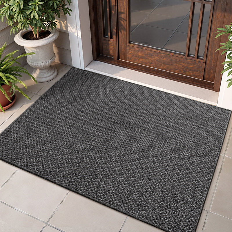 Non-Slip Mother's Day Indoor Doormat, 81cm W x 122cm L, Dark Grey