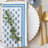 Celeste Blue Handcrafted Block Print Napkins - Set of 4