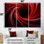 «Red Abstract Spiral Dreamscape II», art mural abstrait en spirale-964396393-964396407