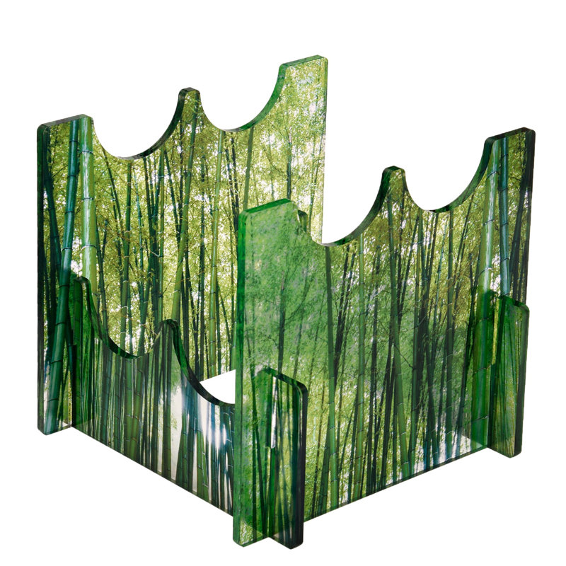 Wine Bottle Rack in Green