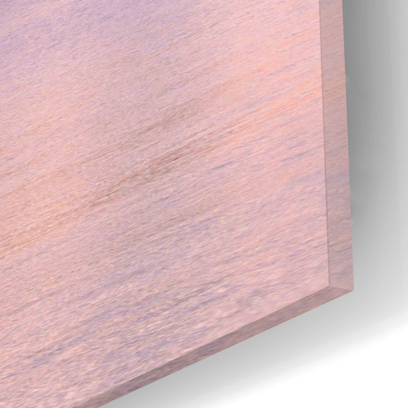 «Chicago - Amber Sunset Glow» par Epic Portfolio, art mural en verre acrylique, H 12 po x l 12 po x P 0,13 po