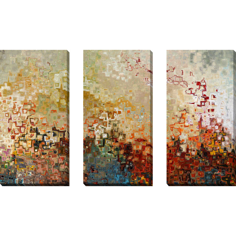 "Whereever You Go. Joshua 1: 9" par Mark Lawrence, ensemble de 3 impressions sur toile
