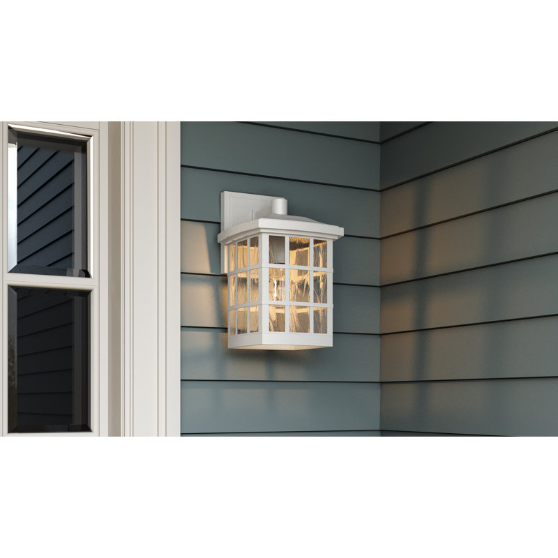 Cayman 1-Light Dimmable Outdoor Wall Lantern, 15.5" H x 9.5" W x 10.5" D