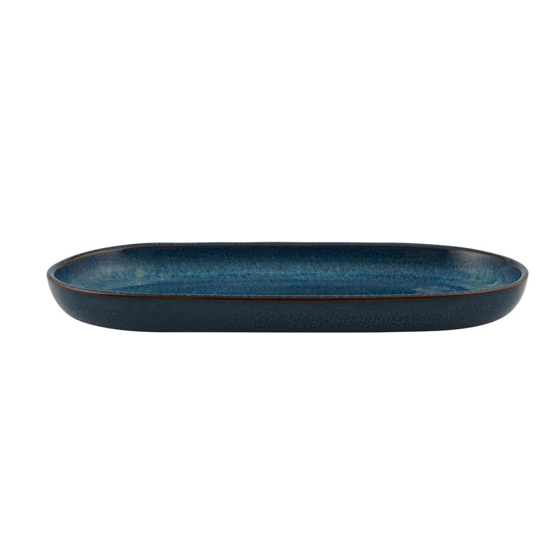 Gemstone Lapis Lazuli Stoneware Salad/Dessert Plate