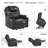 25.2" Seat Width Dual Motor Power Recliner Lift Chair with Vibration and Heat, Breathable Faux Leather-1236869330