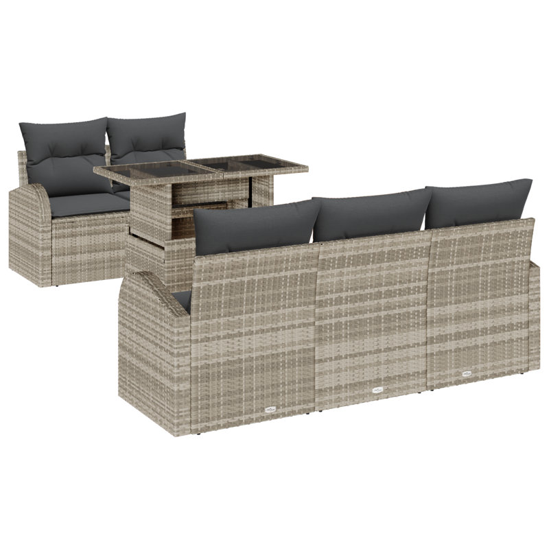 179cm Wide Patio Sofa with Cushions