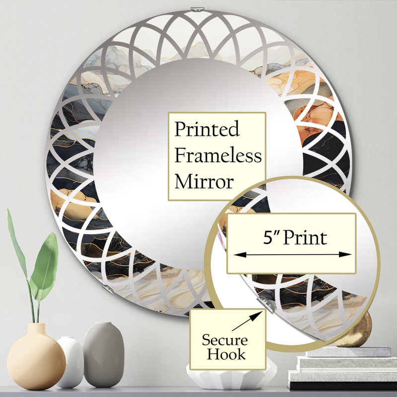 Miroir mural méchant, 24 po x 24 po