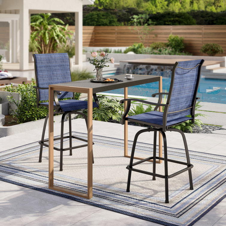 2 - Person Rectangular Outdoor Dining Set With Cushions