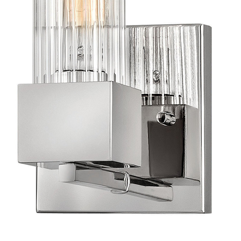 Xander 1-Light Dimmable Vanity light, Polished Nickel
