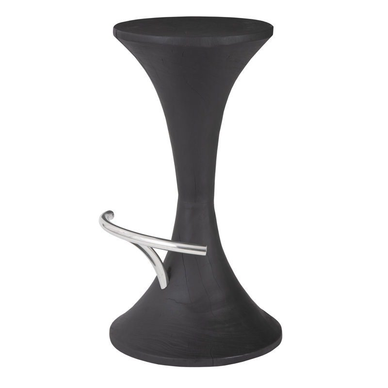 Marley Solid Wood 30'' Bar Stool, Black