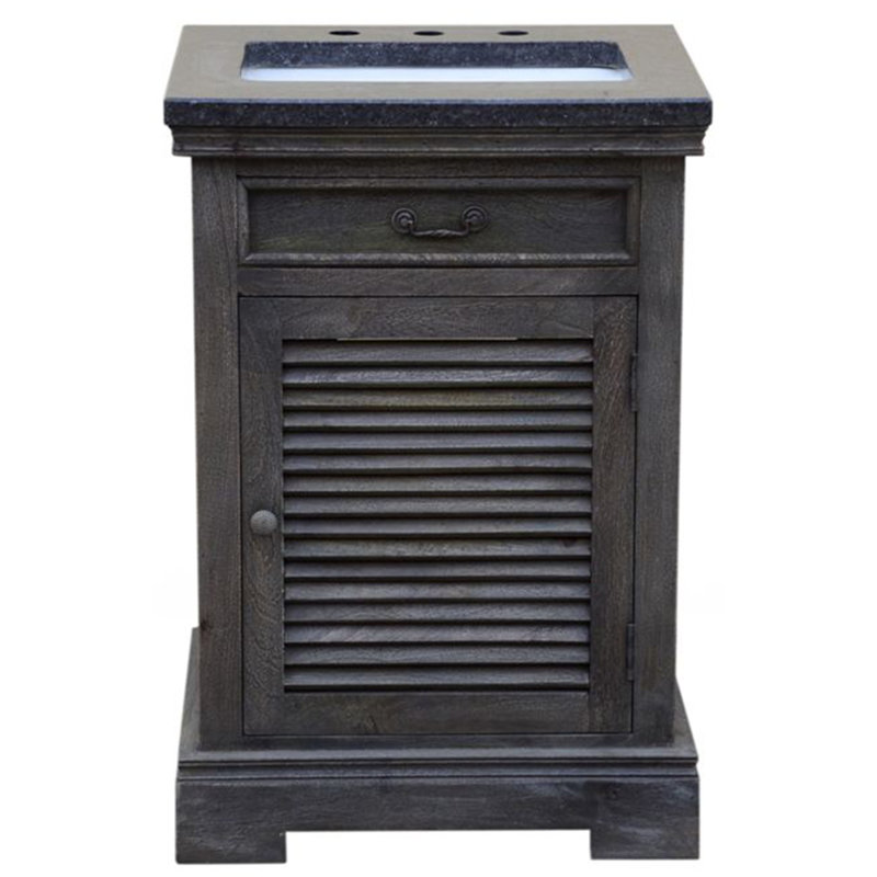 Ensemble de meuble-lavabo simple 23 po Eugune, Gris