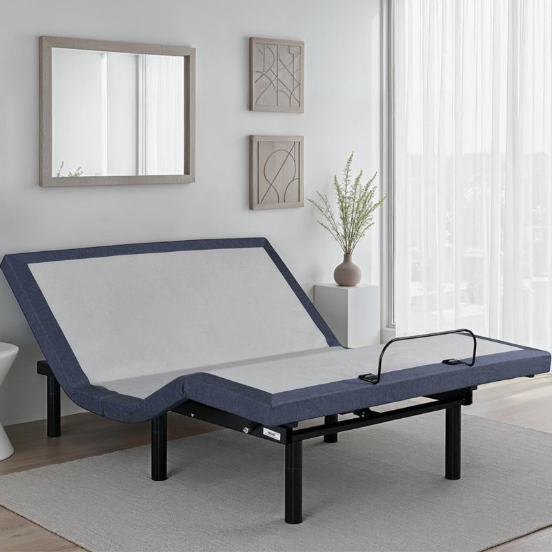 5 Adjustable Bed Base With Massage And Head And Foot Position Adjustments, Twin