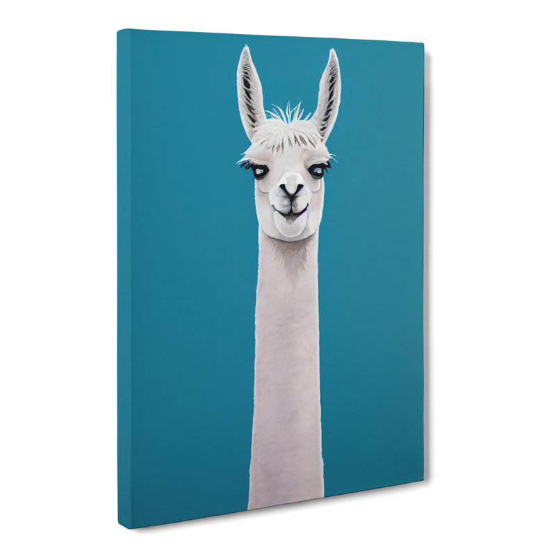 Llama Portrait Vol.4 - Wrapped Canvas, 50cm H x 35cm W x 3cm D