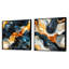Jeter - Ensemble de 2 collages carrés abstraits-101858670-101858671
