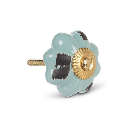 Antiqued Pumpkin Knob