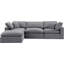 Kirstey Velvet L-Shaped Sectional Reversible-87141383