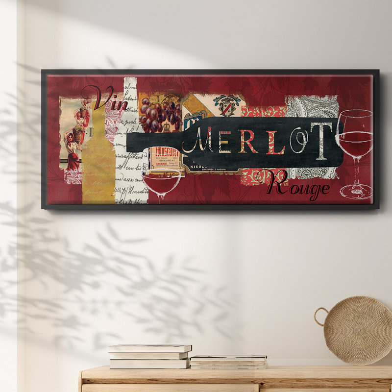 Merlot - toile encadrée, H 24 po x l 60 po