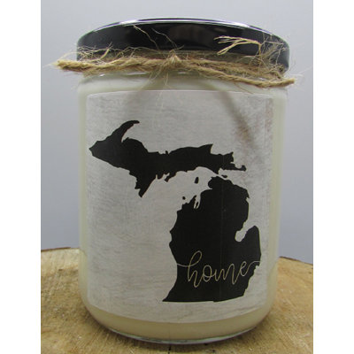 Bougie pour pot de michigan à parfum orange de michigan state cannelle