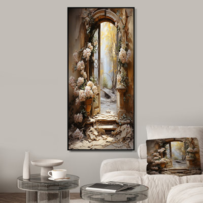 Ancient Ruins Blooms I - Fantasy Wall Art