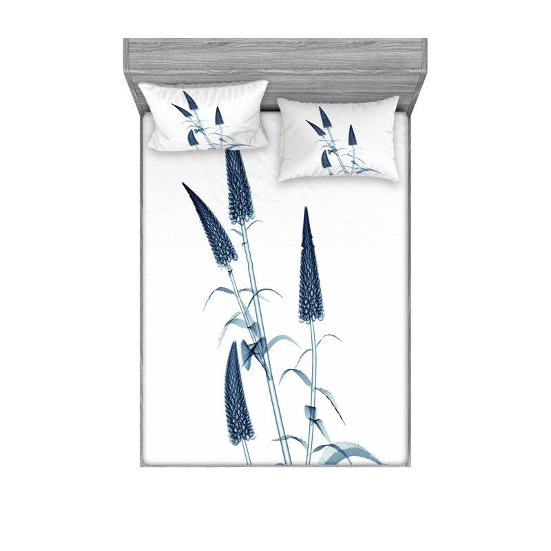 Microfiber Sheet Set, Queen Sheet Set with Fitted Sheet