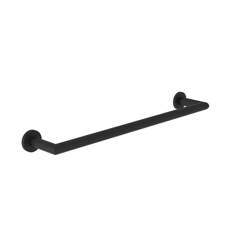 Kubic Wall Mounted Towel Bar, Matte Black