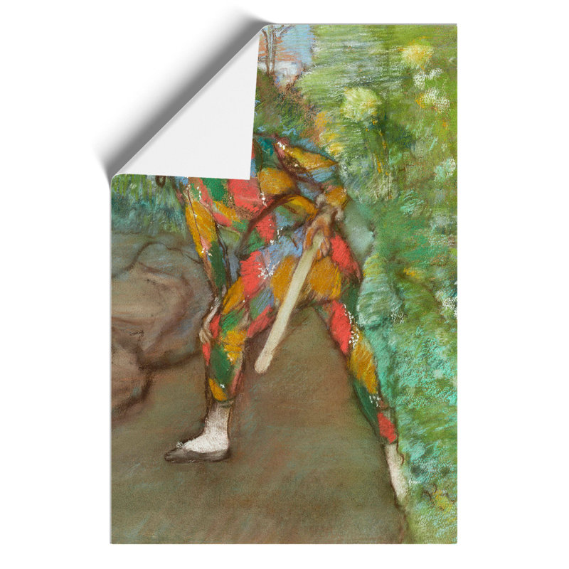 Harlequin by Edgar Degas - Frameless Print, 59cm H x 42cm W x 0.1cm D