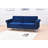 Twin 85'' Velvet Futon And Mattress-1941584143