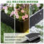 Bordure de paysage en métal, bordure de bordure de jardin en acier, bordure martelée antirouille pour l'aménagement paysager, pelouse, cour, anneaux d'arbre, parterres de fleurs-126643171