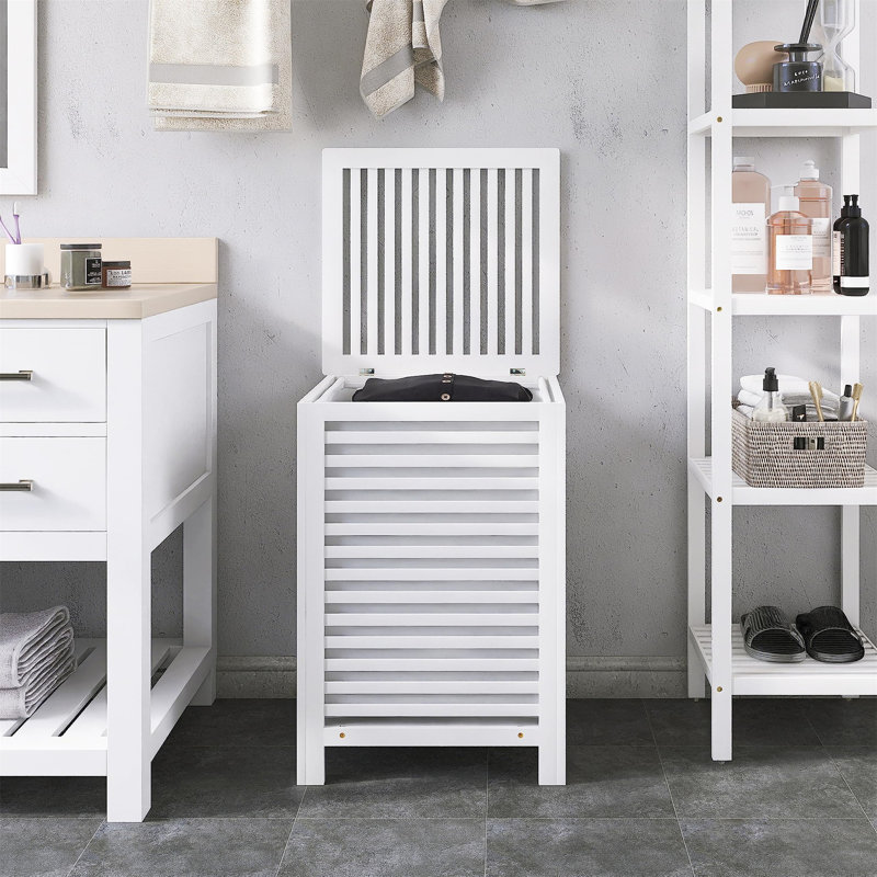 Laundry Hamper, White