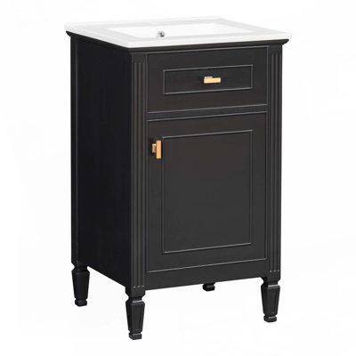 20" Bathroom Vanity with Ceramic Sink